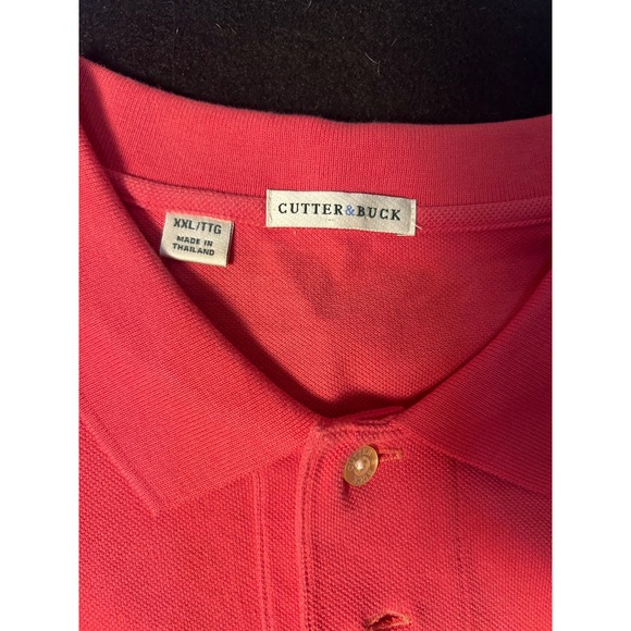 Cutter Buck Men's Red Polo Shirt XXL Sub Zero Wolf Golf Embroidered - Picture 3 of 6